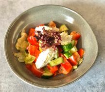 Салат Овощной со сливочным сыром