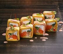 Мексиканский ролл с лососем