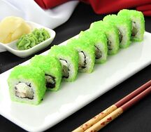 Угорь с ананасом ролл