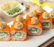 Тобико-чиз ролл