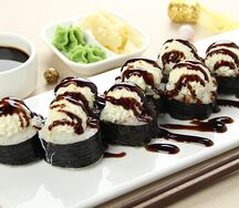 Жадный унаги ролл