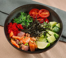 Поке Микс лосось-тунец