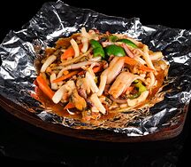 Морской коктейль на чугуне