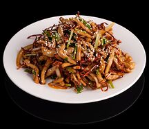 Жареная острая свинина соломкой