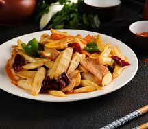 Бамбук с мясом