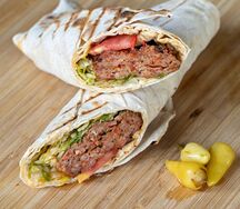 Шаурма с люля-кебабом из баранины