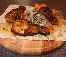 Куриная голень на мангале