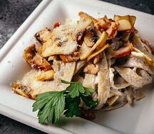 Паста с курочкой и грибами