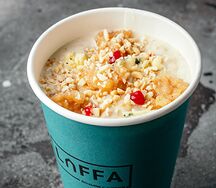 Каша овсяная с сыром дорблю