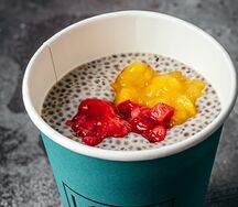 Каша с семян Чиа на кокосовом молоке