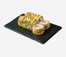 Жареный ролл с креветкой