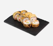 Жареный ролл с крабом