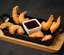 Креветки в соусе тонкацу