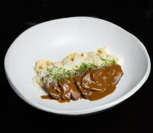 Трюфельная паста с телятиной