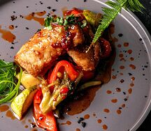 Ауха с овощами по-восточному