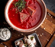 Борщ с говядиной Советский