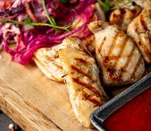 Шашлык из куриной грудки Кгб