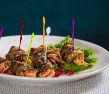 Рулеты из баклажана