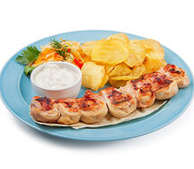 Цыпленок в беконе