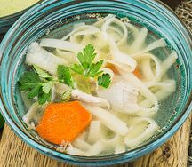 Суп с домашней лапшой