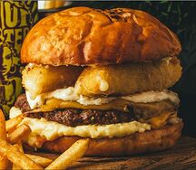 Крафт бургер с хрустящим сыром