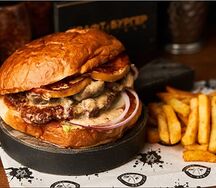 Крафт-бургер с грибами