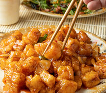 Минтай в кисло-сладком соусе