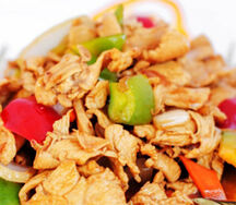 Куриное филе с тмином и кунжутом 