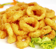 Кольца кальмара в сухарях