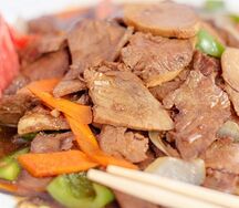Говядина с овощами