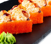 Санрайз с лососем и крабом