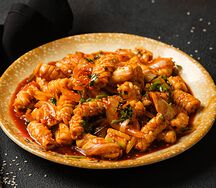 Кальмар ежик с тмином и кунжутом