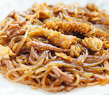 Фунчеза со свининой и кальмаром