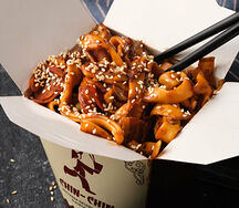 Удон с беконом Вок