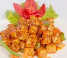 Кета в кисло-сладком соусе