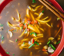 Суп из курицы с грибами