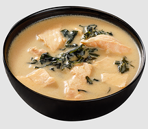 Сливочный суп с лососем