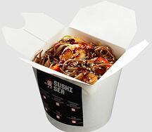 Гречневая лапша с креветками