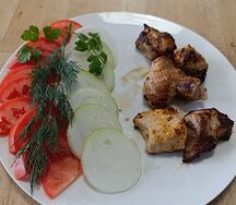 Шашлык из свиной корейки