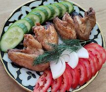 Шашлык из куриных крылышек 