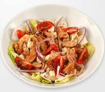 Салат с курицей терияки