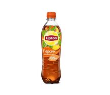 Lipton холодный чёрный чай с персиком