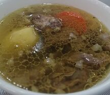 Шурпа с лавашом