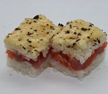 Абури с тунцом и лососем