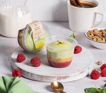 Фисташка - малина (пп трайфл)