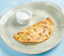 Кутаб с крабом и креветкой