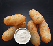 Жаренная моцарелла с чесночным соусом