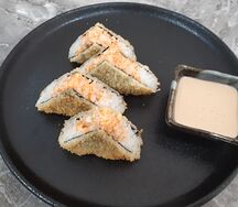 Сэндвич-Ролл с цыпленком в темпуре