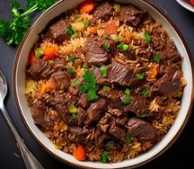 Плов из говядины