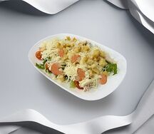 Салат Цезарь с креветками